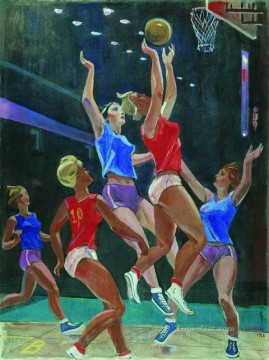 スポーツ Painting - バスケットボール 10 印象派
